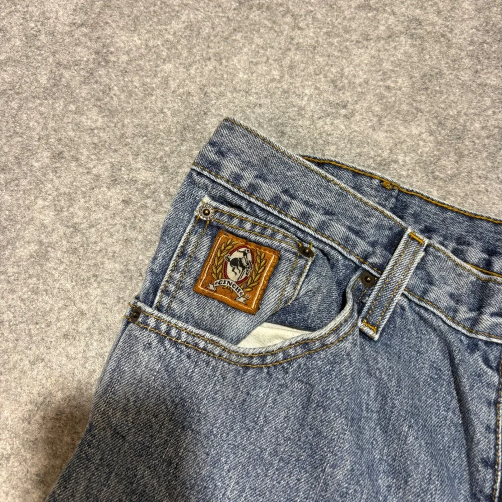 Cinch Up Mens Jeans 34x30 Medium Wash Relaxed Straight Leg Denim MB07034001